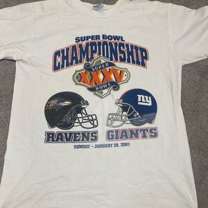 Super Bowl Championship White T-Shirt 2001